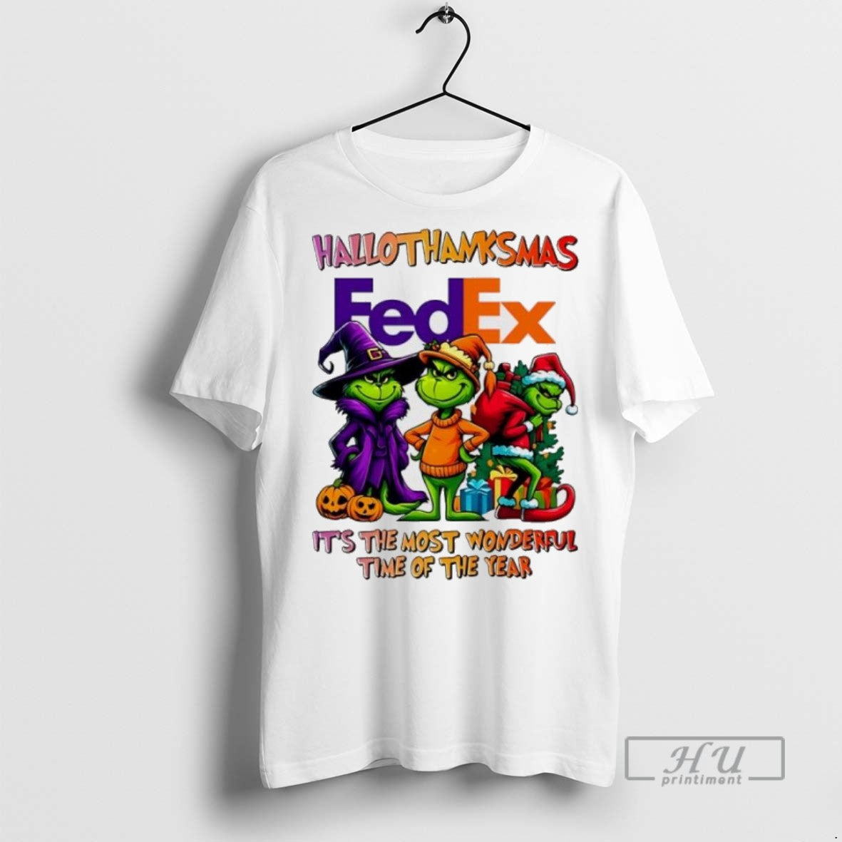 Officials Trending Grinch X Fedex Most Time Year Happy Hallothanksmas T-Shirts, Hoodie, Sweatshirt - T-Shirt, Sweatshirt, Hoodie