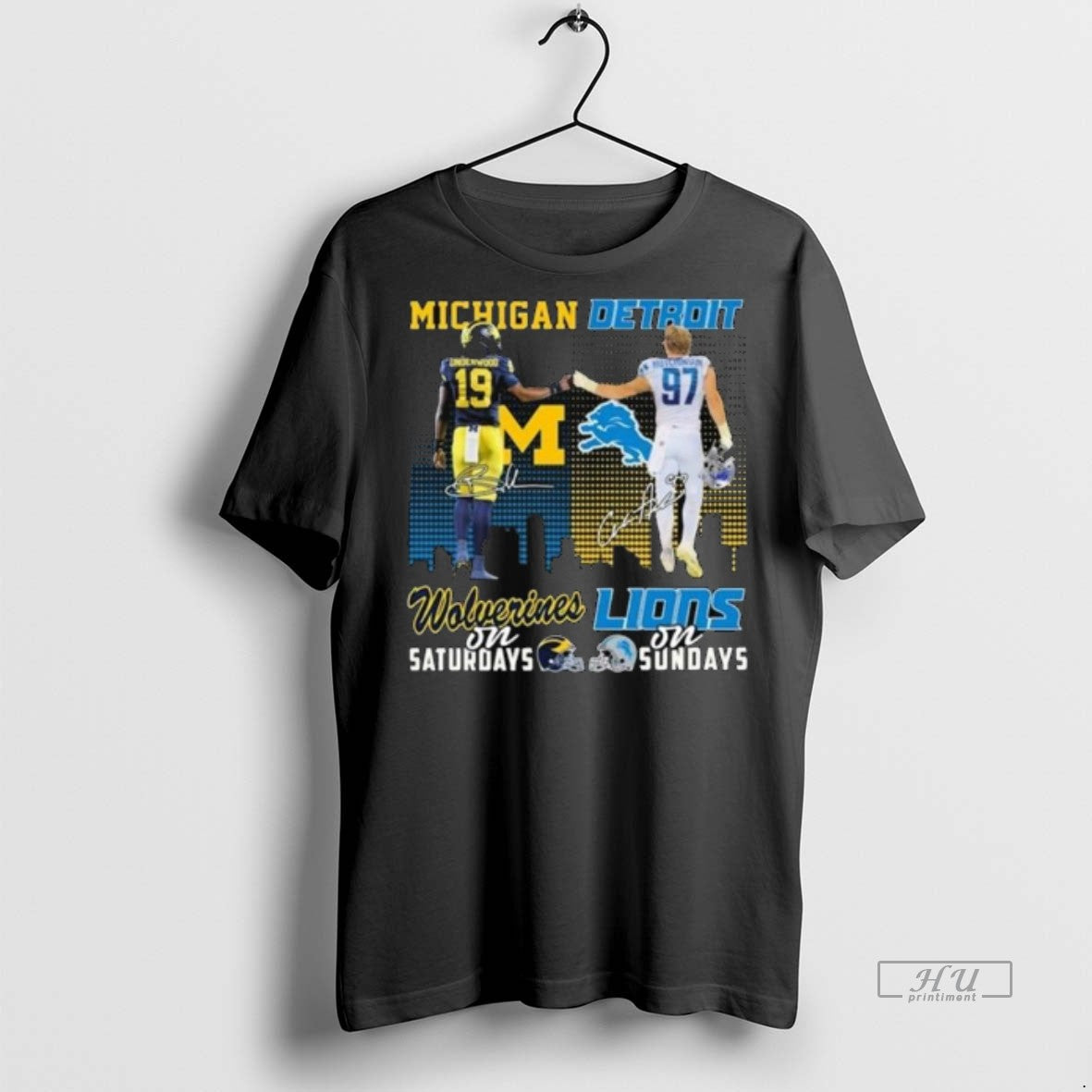 Officials Trending Underwood Michigan Wolverines Saturdays Hutchinson Detroit Lions Sundays Signatures Long T-Shirts, Hoodie, Sweatshirt - T-Shirt, Sweatshirt, Hoodie