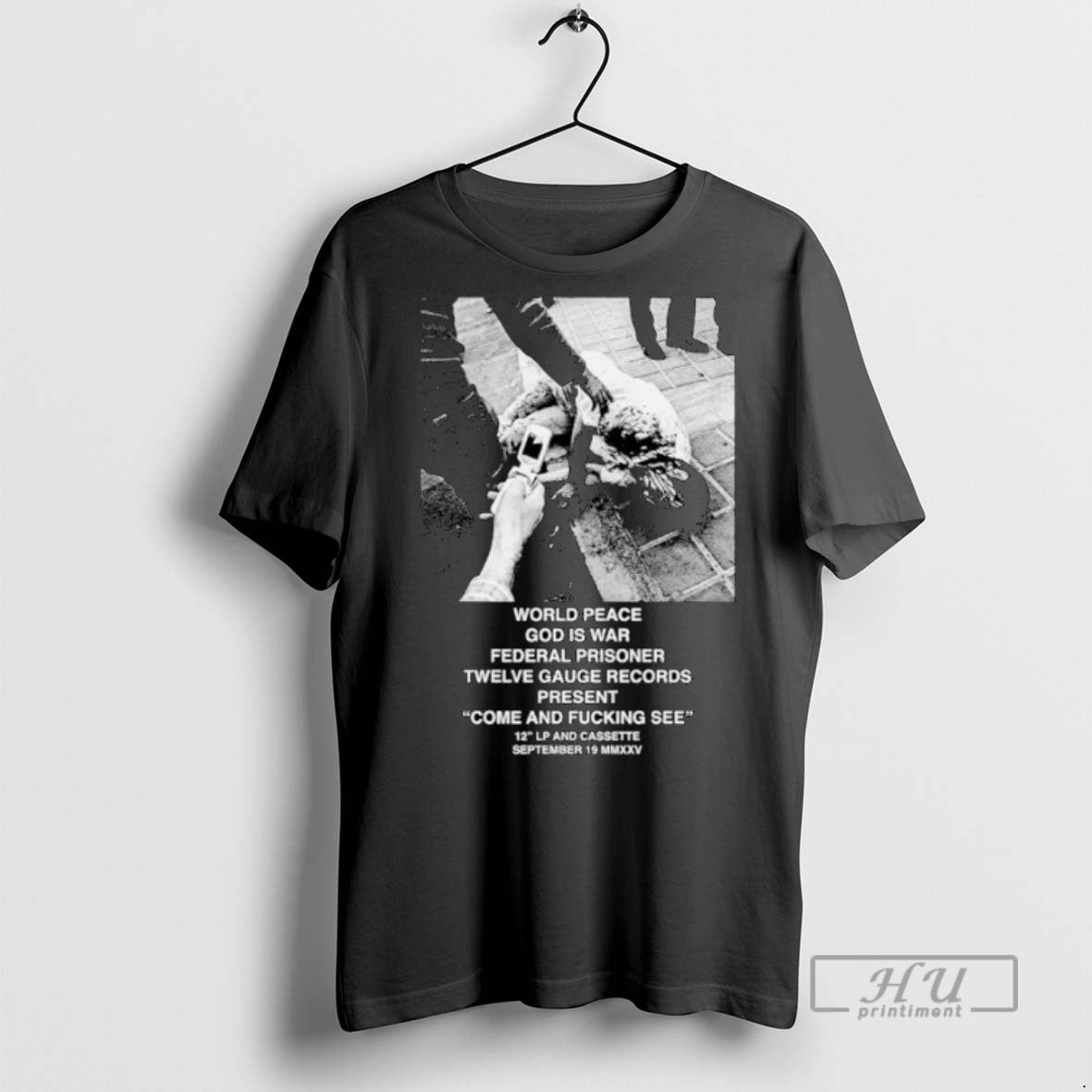 Officials Trending World Peace God Is War Federal Prisoner Twelve Gauge Records Present Come T-Shirts, Hoodie, Sweatshirt - T-Shirt, Sweatshirt, Hoodie