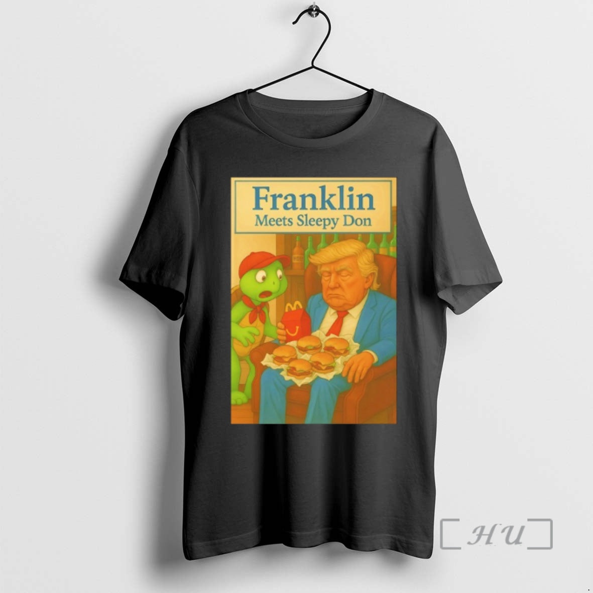 Officials Trump Mcdonalds Franklin Meets Sleepy Don T-Shirts, Hoodie, Sweatshirt - T-Shirt, Sweatshirt, Hoodie