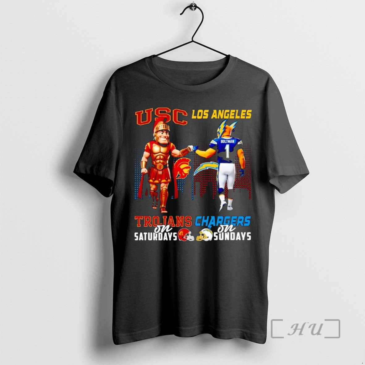 Officials Usc Trojans Saturdays Los Angeles Chargers Sundays Mascot T-Shirts, Hoodie, Sweatshirt - T-Shirt, Sweatshirt, Hoodie
