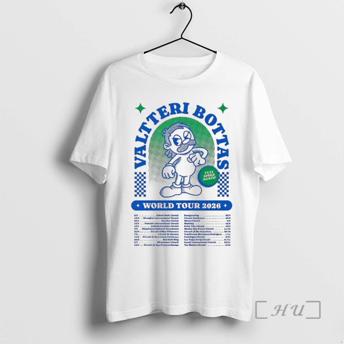 Officials Valtteri Bottas World Tour 2026 Full Speed Again Racing Mascot T-Shirts, Hoodie, Sweatshirt - T-Shirt, Sweatshirt, Hoodie