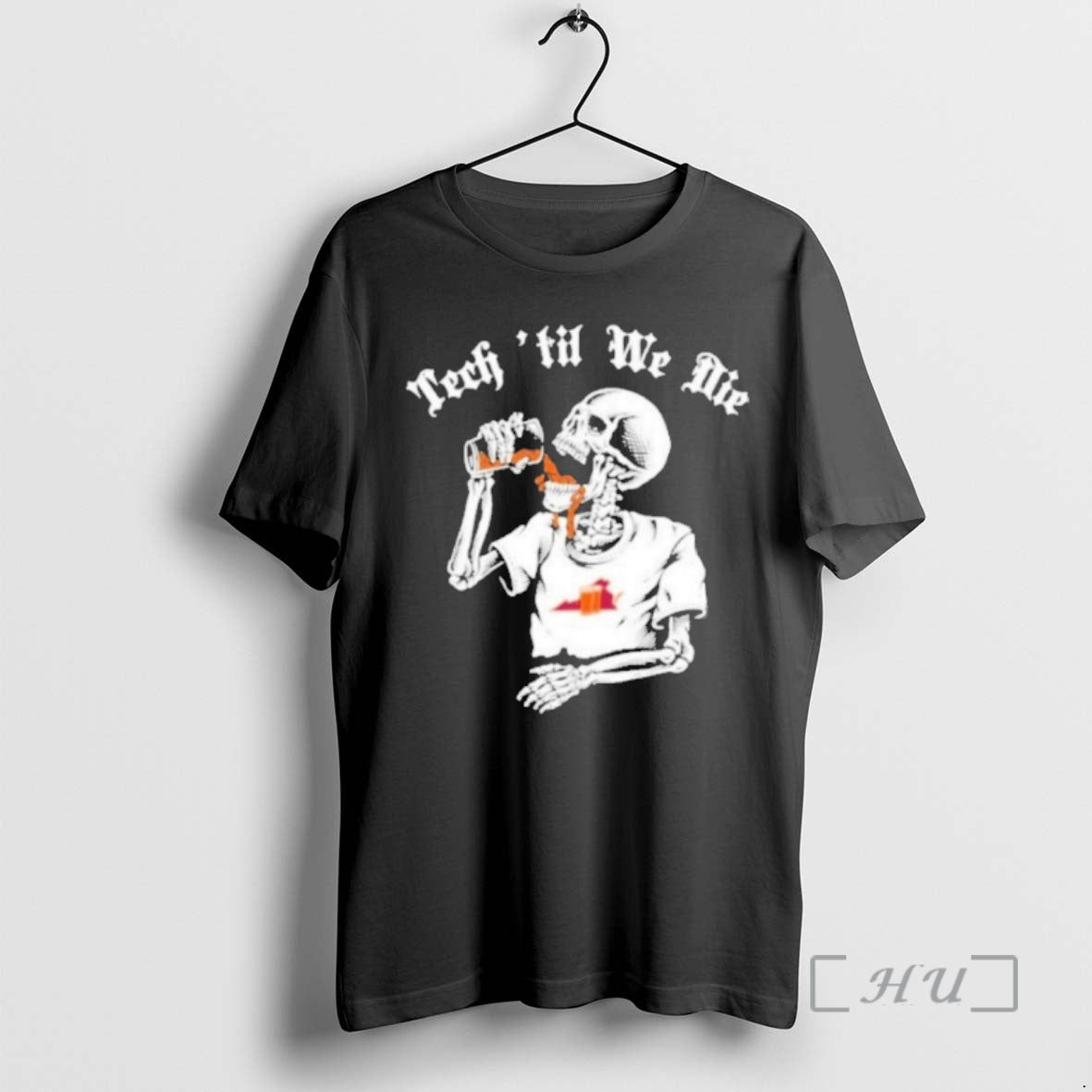 Officials Virginia Tech Hokies Tech Til We Die Skeleton T-Shirts, Hoodie, Sweatshirt - T-Shirt, Sweatshirt, Hoodie