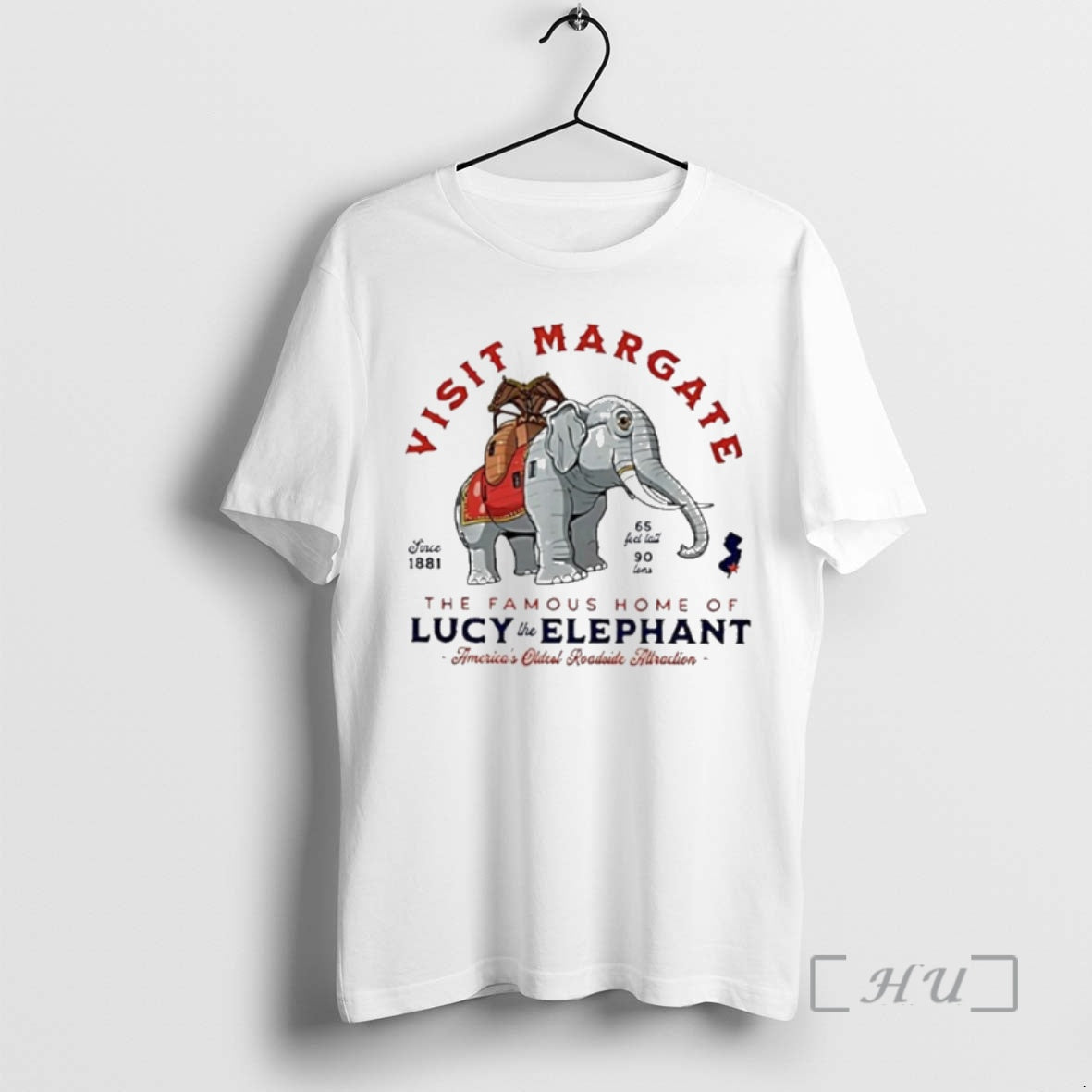 Officials Visit Margate Since 1881 Famous Home Lucy Elephant T-Shirts, Hoodie, Sweatshirt - T-Shirt, Sweatshirt, Hoodie