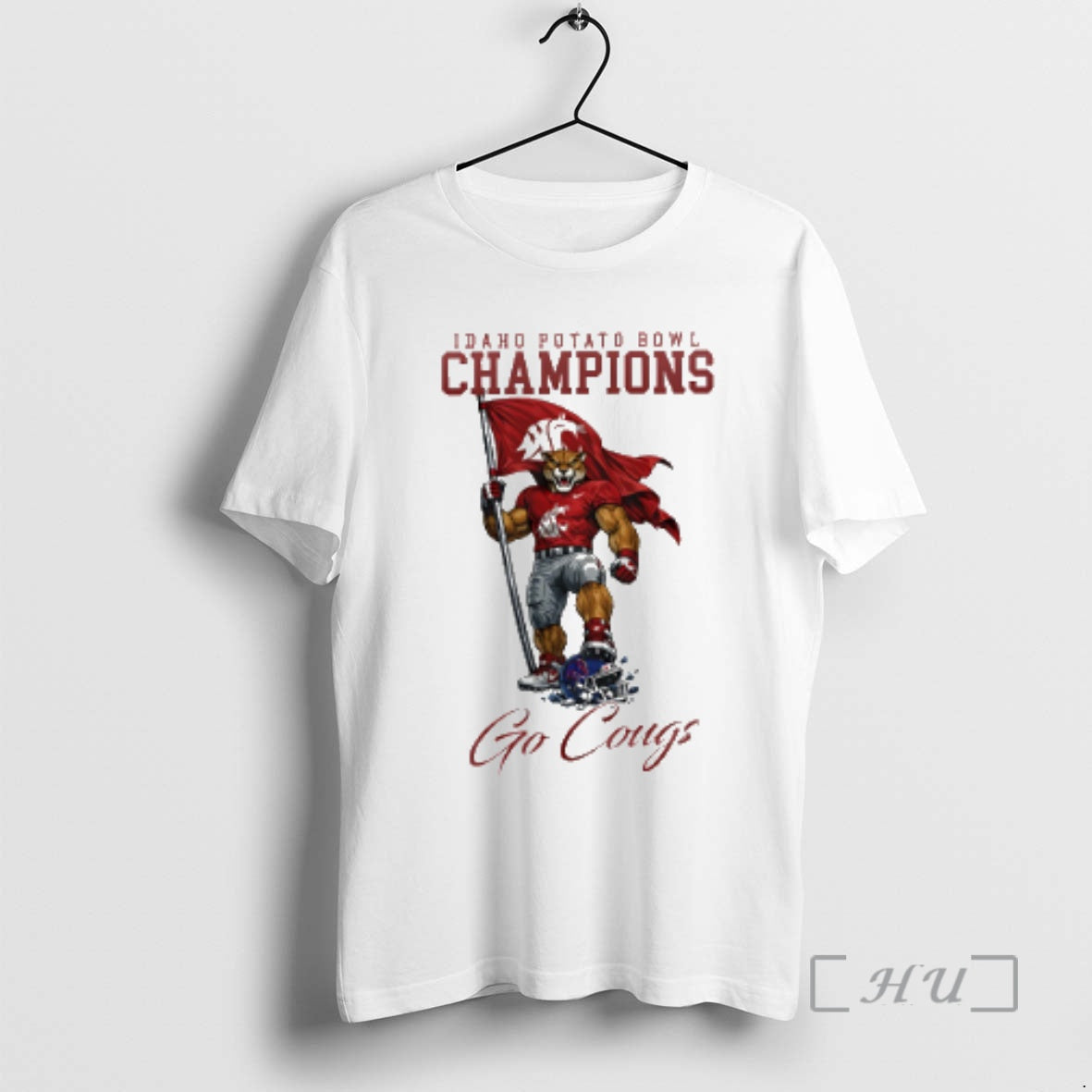 Officials Washington State Cougars Ncaa 2025 Idaho Potato Bowl Champions Mascot T-Shirts, Hoodie, Sweatshirt - T-Shirt, Sweatshirt, Hoodie