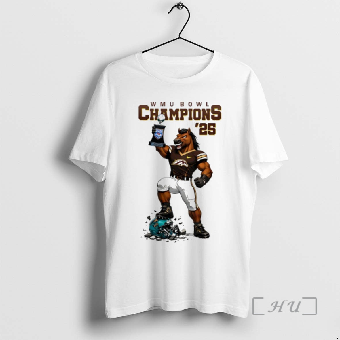 Officials Western Michigan Broncos Myrtle Beach Bowl Champions 2025 Mascot T-Shirts, Hoodie, Sweatshirt - T-Shirt, Sweatshirt, Hoodie