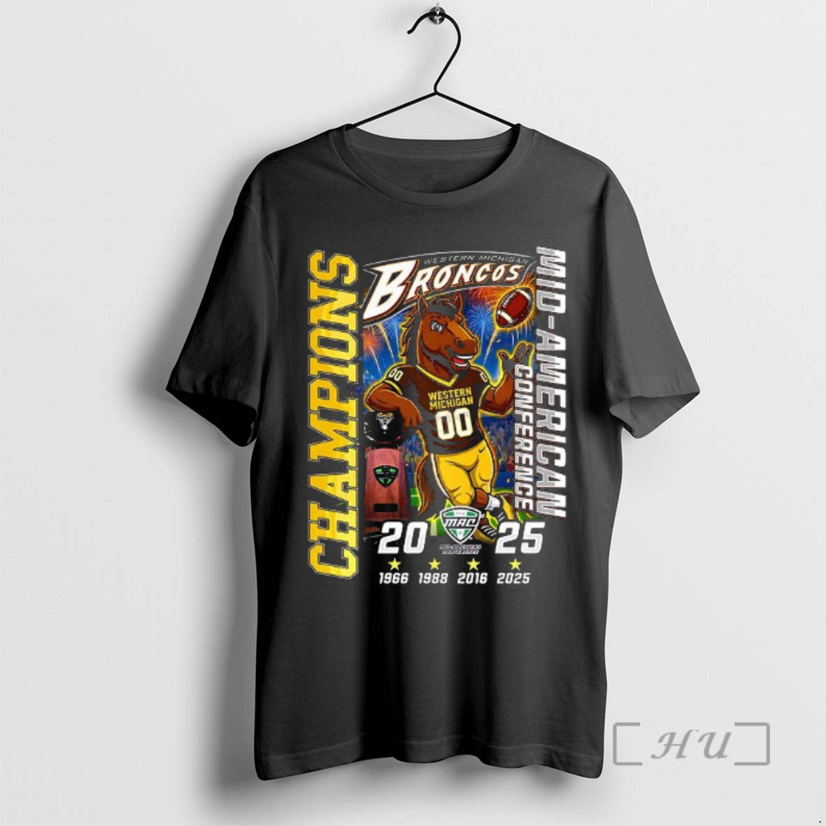 Officials Western Michigan Broncos Mascot Mid American Conference Champions 2025 T-Shirts, Hoodie, Sweatshirt - T-Shirt, Sweatshirt, Hoodie