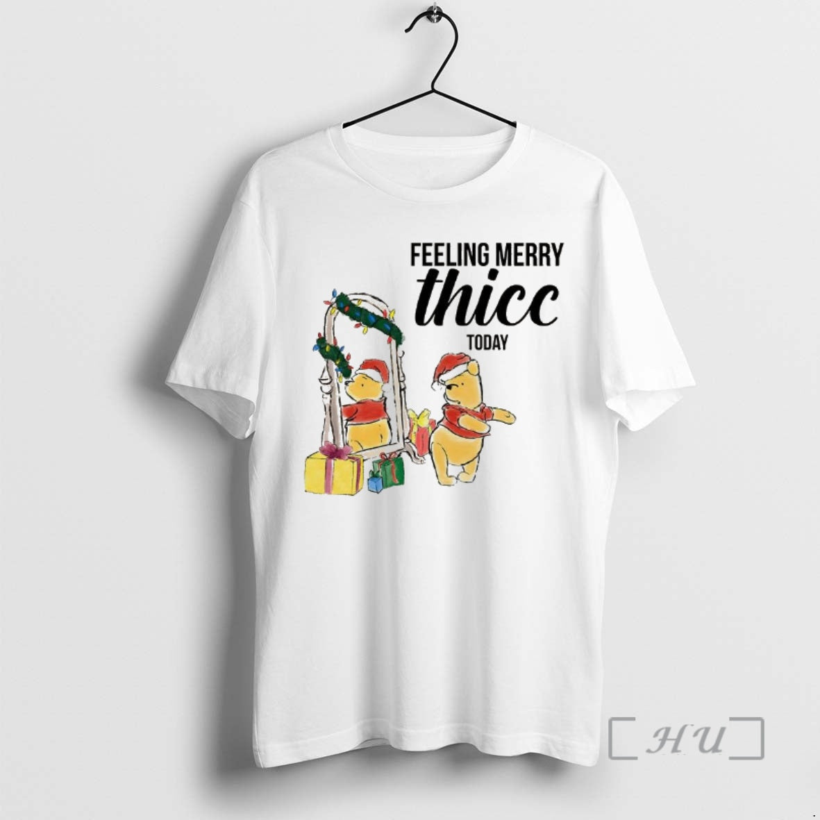 Officials Winnie Pooh Feeling Merry Thicc Today Cartoon T-Shirts, Hoodie, Sweatshirt - T-Shirt, Sweatshirt, Hoodie