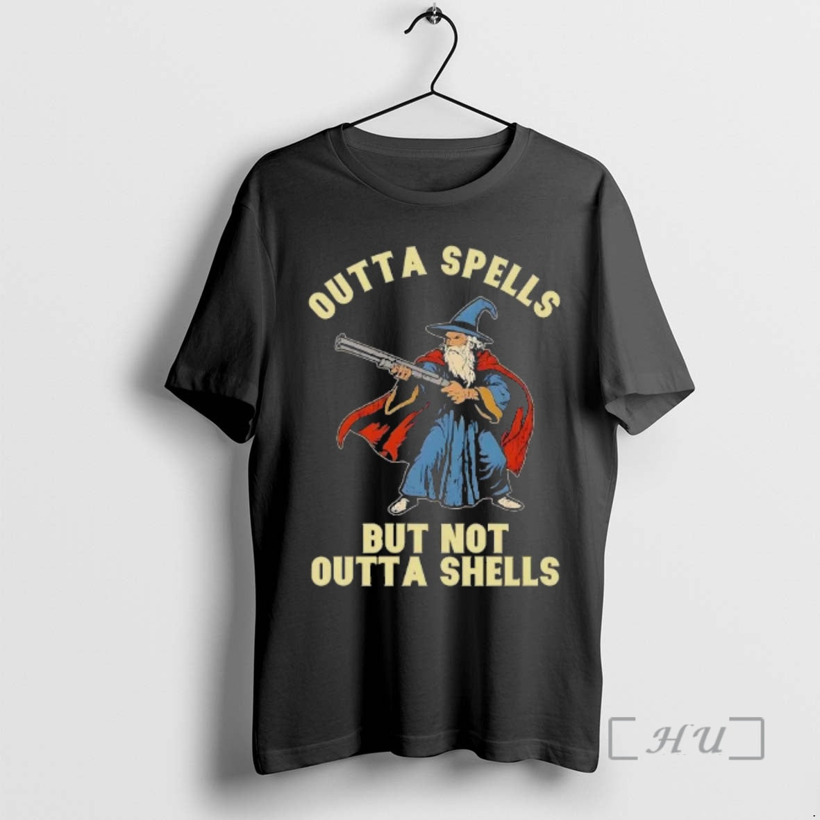 Officials Wizard Outta Spells But Not Outta Shells Wizard Fantasy Meme Cartoon T-Shirts, Hoodie, Sweatshirt - T-Shirt, Sweatshirt, Hoodie