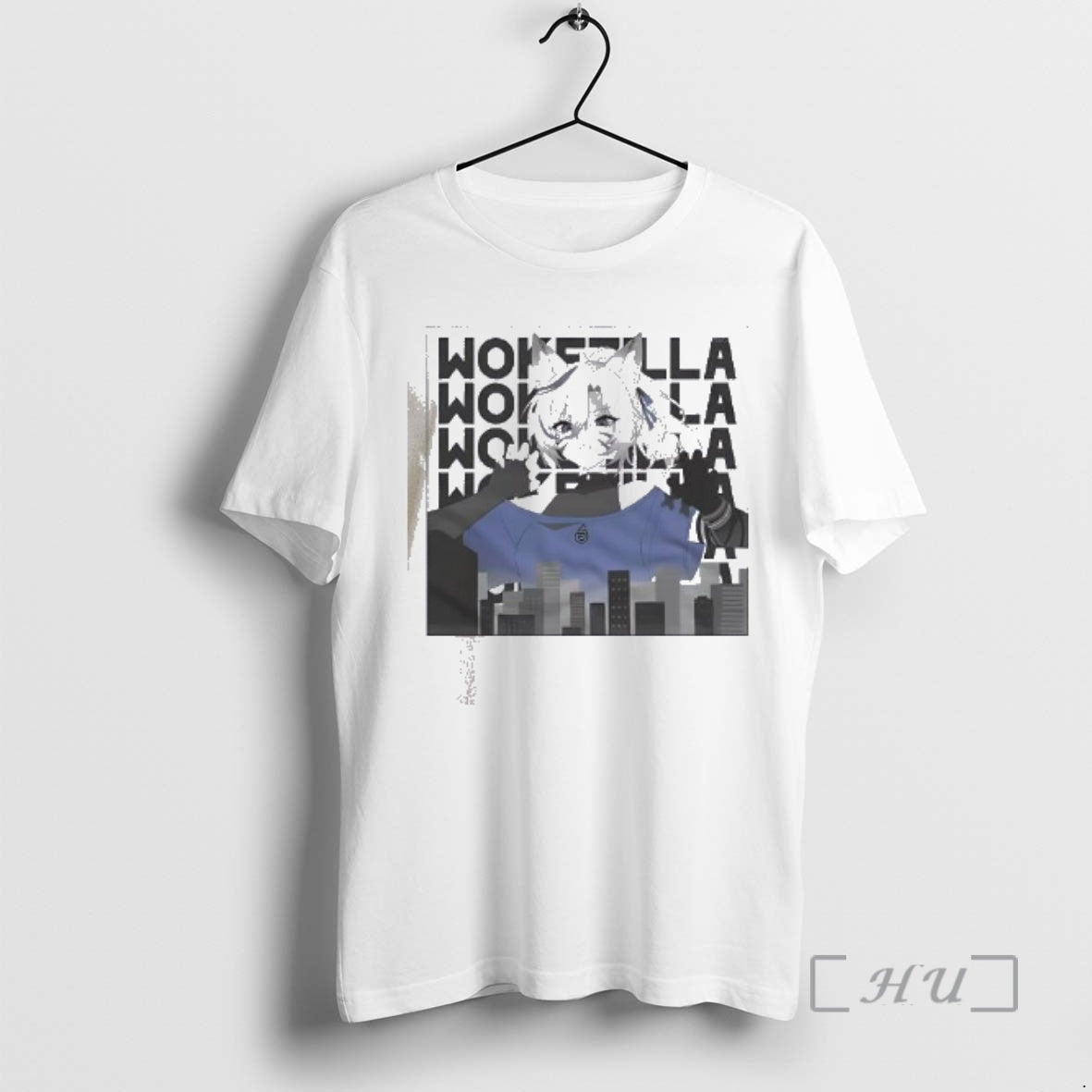 Officials Wokezilla Skyline Nyara Vtuber T-Shirts, Hoodie, Sweatshirt - T-Shirt, Sweatshirt, Hoodie