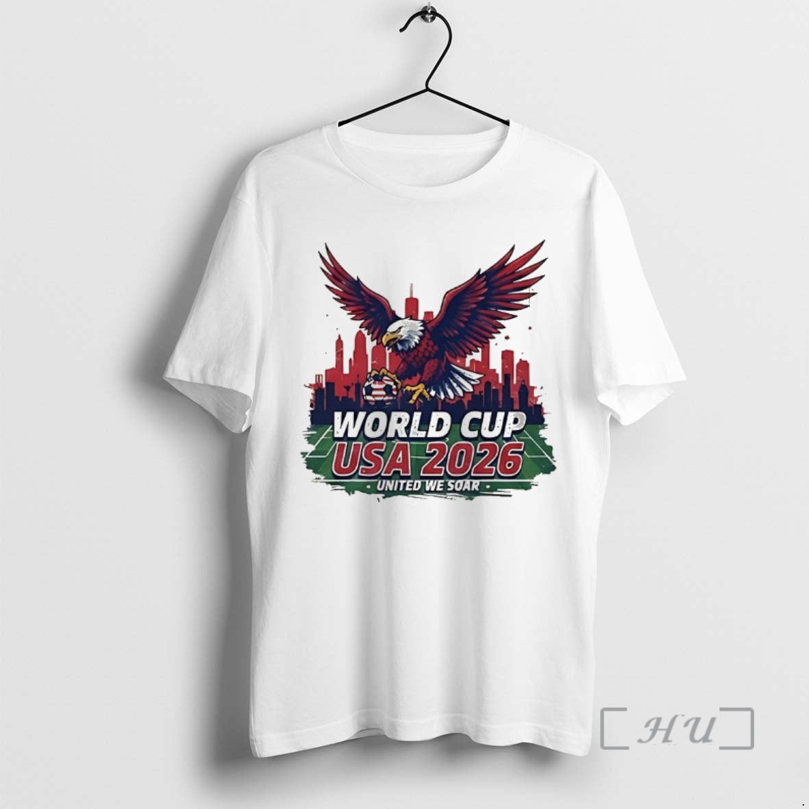 Officials World Cup Usa 2026 Bald Eagle Soccer United We Soar City Skyline Football Field T-Shirts, Hoodie, Sweatshirt - T-Shirt, Sweatshirt, Hoodie