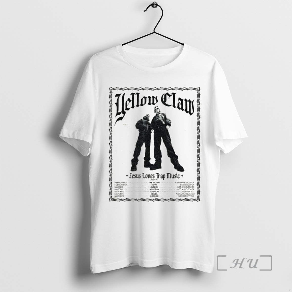 Officials Yellow Claw Jesus Loves Trap Music Tour 2026 T-Shirts, Hoodie, Sweatshirt - T-Shirt, Sweatshirt, Hoodie