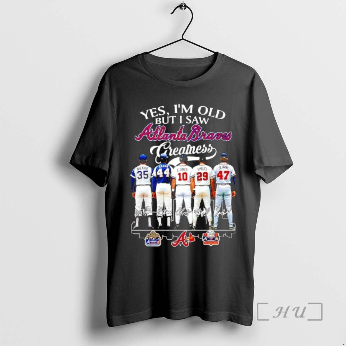 Officials Yes Im Old But I Saw Atlanta Braves Greatness Signatures Players T-Shirts, Hoodie, Sweatshirt - T-Shirt, Sweatshirt, Hoodie