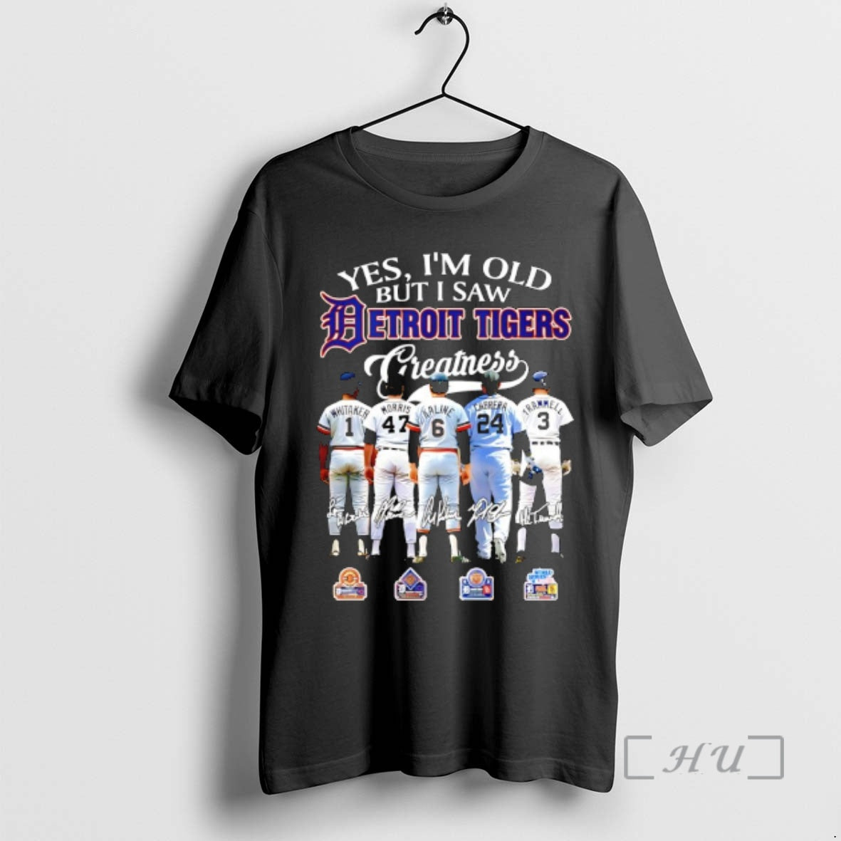 Officials Yes Im Old But I Saw Detroit Tigers Greatness Signatures Players T-Shirts, Hoodie, Sweatshirt - T-Shirt, Sweatshirt, Hoodie