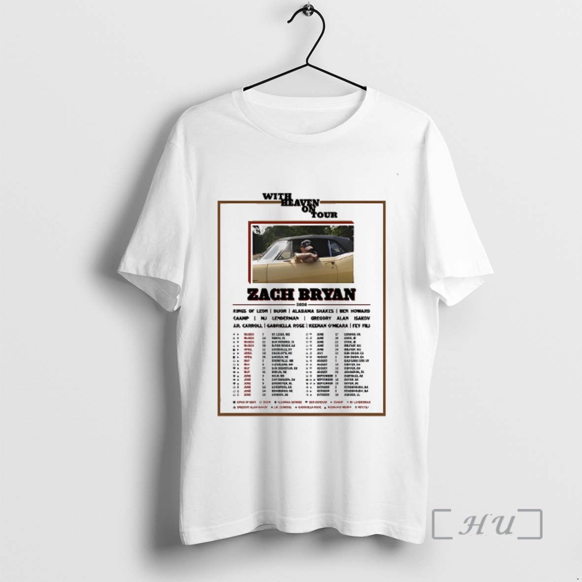 Officials Zach Bryan Heaven Tour 2026 T-Shirts, Hoodie, Sweatshirt - T-Shirt, Sweatshirt, Hoodie