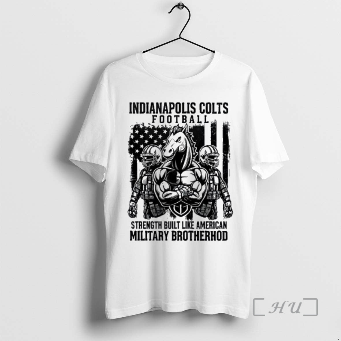 Officials Ndianapolis Colts Football Strength Built Like American Military Brotherhood T-Shirts, Hoodie, Sweatshirt - T-Shirt, Sweatshirt, Hoodie