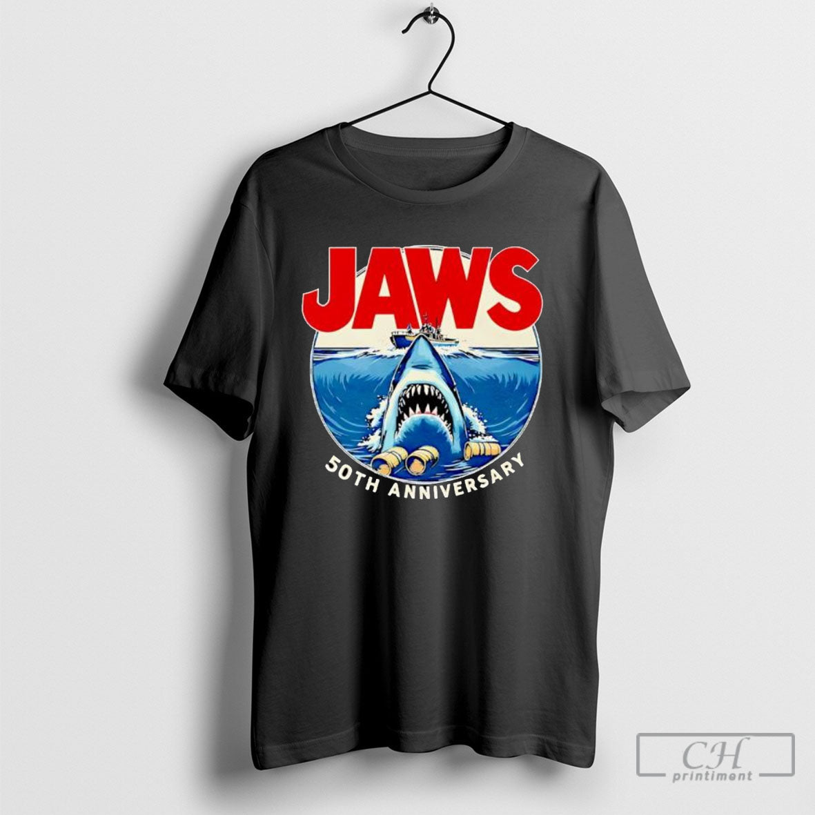 Offiical Jaws 50th Anniversary Vintage Shirts T-Shirts, Hoodie, Sweatshirt - T-Shirt, Sweatshirt, Hoodie