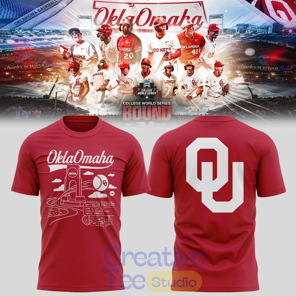 Oklahoma Baseball 2026 OklaOmaha 3D T-Shirt Unisex T-shirt, Sweatshirt, Hoodie, Long Sleeve Tee - T-Shirt, Sweatshirt, Hoodie