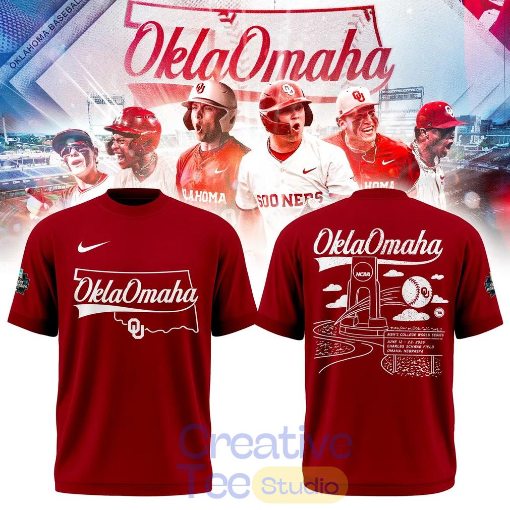 Oklahoma Baseball Omaha 2026 Mens College World Series Tee Hoodie Unisex T-shirt, Sweatshirt, Hoodie, Long Sleeve Tee - T-Shirt, Sweatshirt, Hoodie