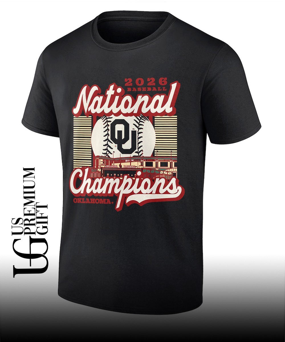 Oklahoma Sooners 2026 Baseball National Champions Oklahoma shirt Unisex T-shirt, Sweatshirt, Hoodie, Long Sleeve Tee - T-Shirt, Sweatshirt, Hoodie