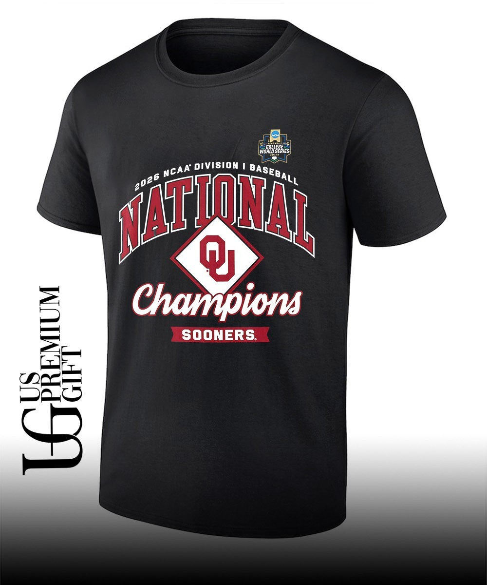 Oklahoma Sooners 2026 NCAA Division I Baseball National Champions shirt Unisex T-shirt, Sweatshirt, Hoodie, Long Sleeve Tee - T-Shirt, Sweatshirt, Hoodie