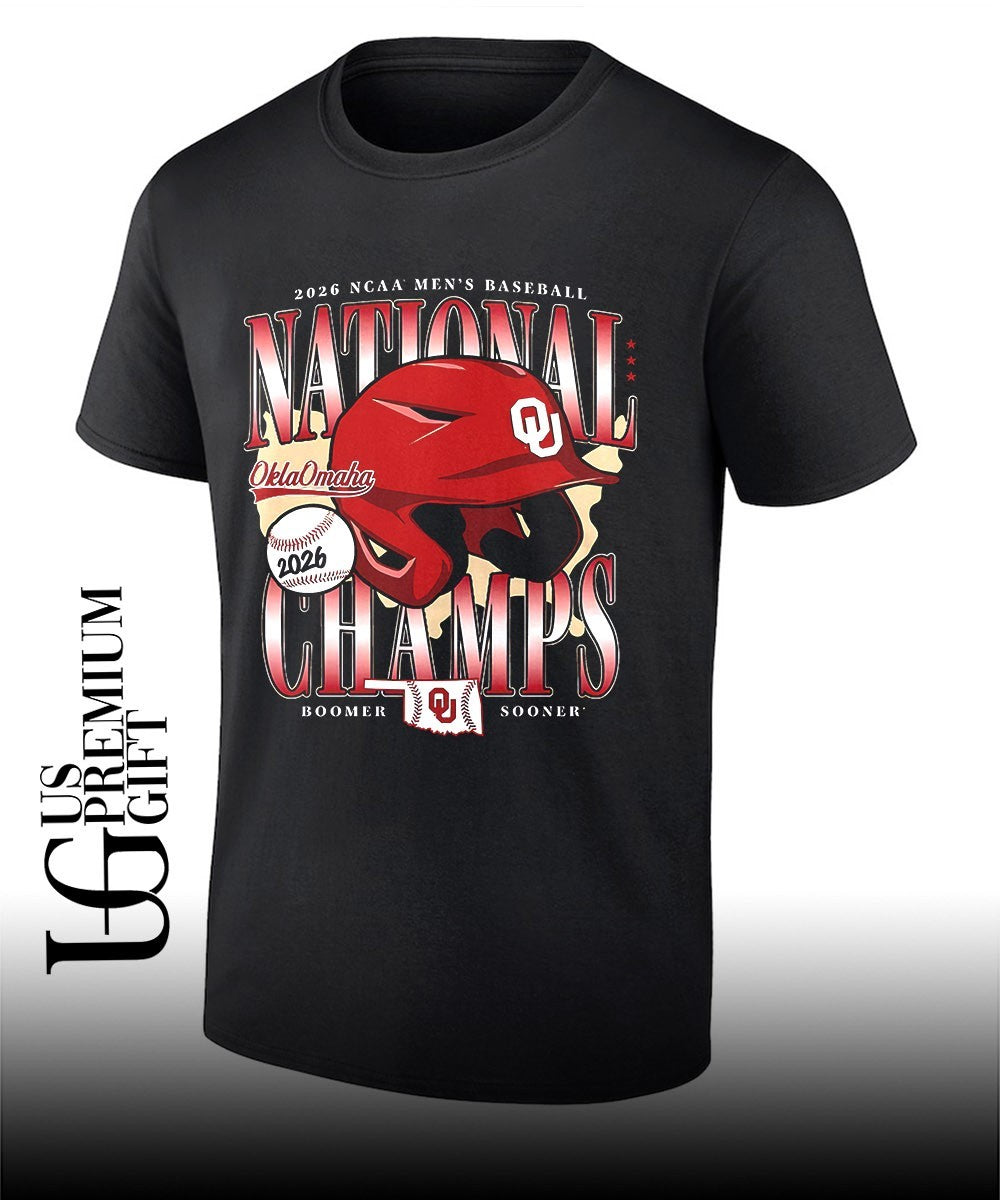 Oklahoma Sooners 2026 NCAA Mens Baseball National Champs OklaOmaha helmet shirt Unisex T-shirt, Sweatshirt, Hoodie, Long Sleeve Tee - T-Shirt, Sweatshirt, Hoodie