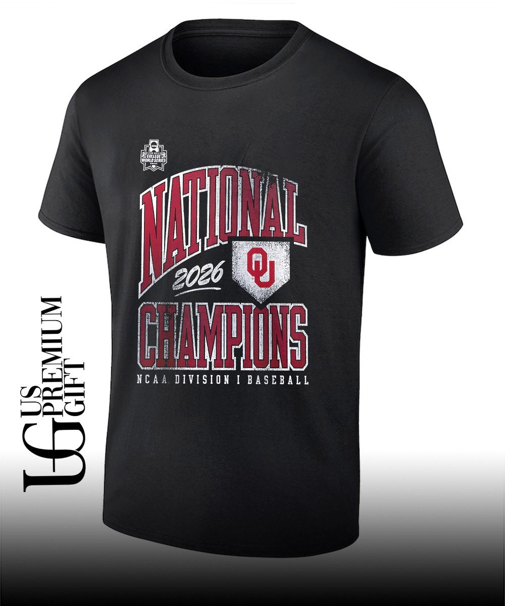 Oklahoma Sooners 2026 National Champions NCAA Division I Baseball shirt Unisex T-shirt, Sweatshirt, Hoodie, Long Sleeve Tee - T-Shirt, Sweatshirt, Hoodie