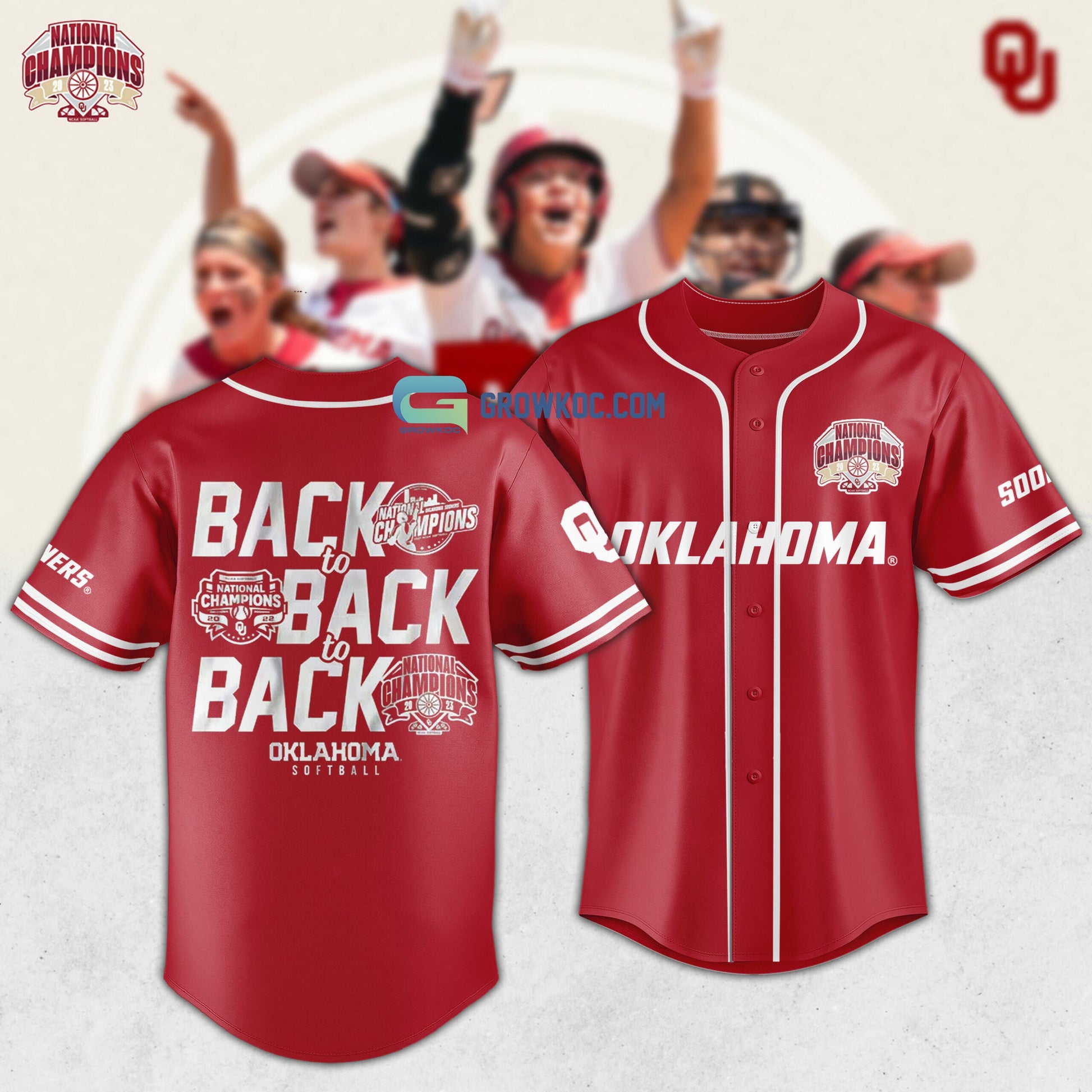 Oklahoma Sooners 7x National Champions Baseball Jersey Unisex T-shirt, Sweatshirt, Hoodie, Long Sleeve Tee - T-Shirt, Sweatshirt, Hoodie