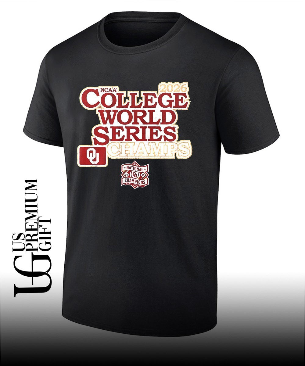 Oklahoma Sooners Baseball 2026 National Champions shirt Unisex T-shirt, Sweatshirt, Hoodie, Long Sleeve Tee - T-Shirt, Sweatshirt, Hoodie