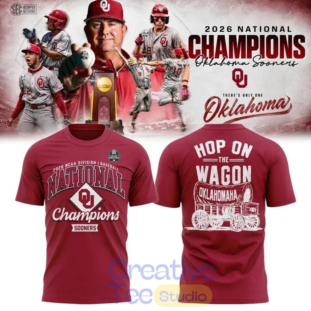 Oklahoma Sooners Hop On The Wagon T-Shirt Unisex T-shirt, Sweatshirt, Hoodie, Long Sleeve Tee - T-Shirt, Sweatshirt, Hoodie