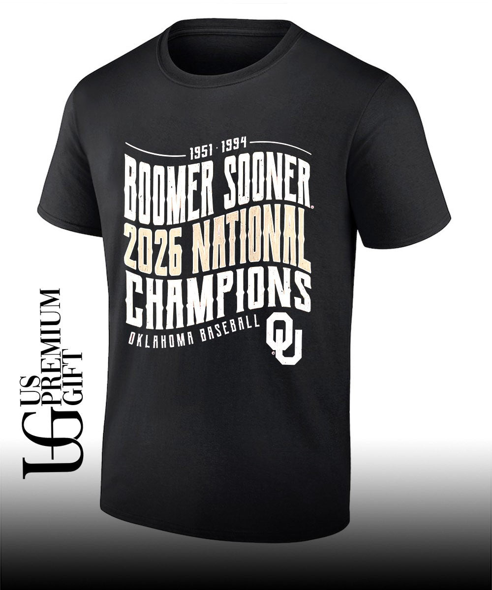 Oklahoma Sooners NCAA Baseball 1951 1994 Boomer Sooner 2026 National Champions shirt Unisex T-shirt, Sweatshirt, Hoodie, Long Sleeve Tee - T-Shirt, Sweatshirt, Hoodie