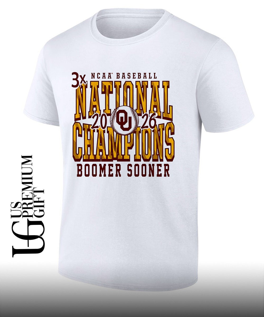 Oklahoma Sooners NCAA Baseball 2026 National Champions College World Series shirt Unisex T-shirt, Sweatshirt, Hoodie, Long Sleeve Tee - T-Shirt, Sweatshirt, Hoodie