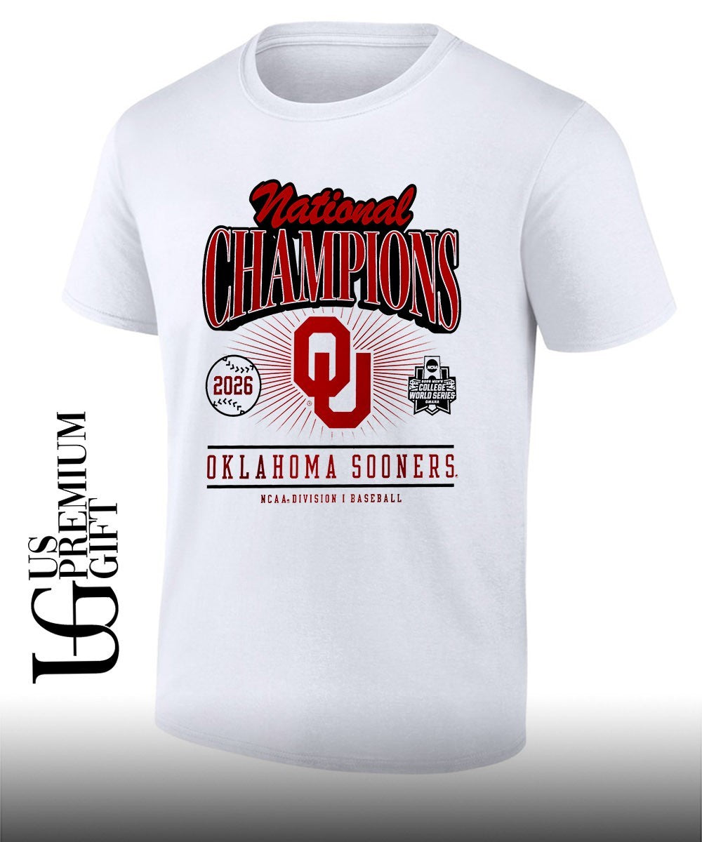 Oklahoma Sooners NCAA Baseball National Champions 2026 Mens College World Series shirt Unisex T-shirt, Sweatshirt, Hoodie, Long Sleeve Tee - T-Shirt, Sweatshirt, Hoodie