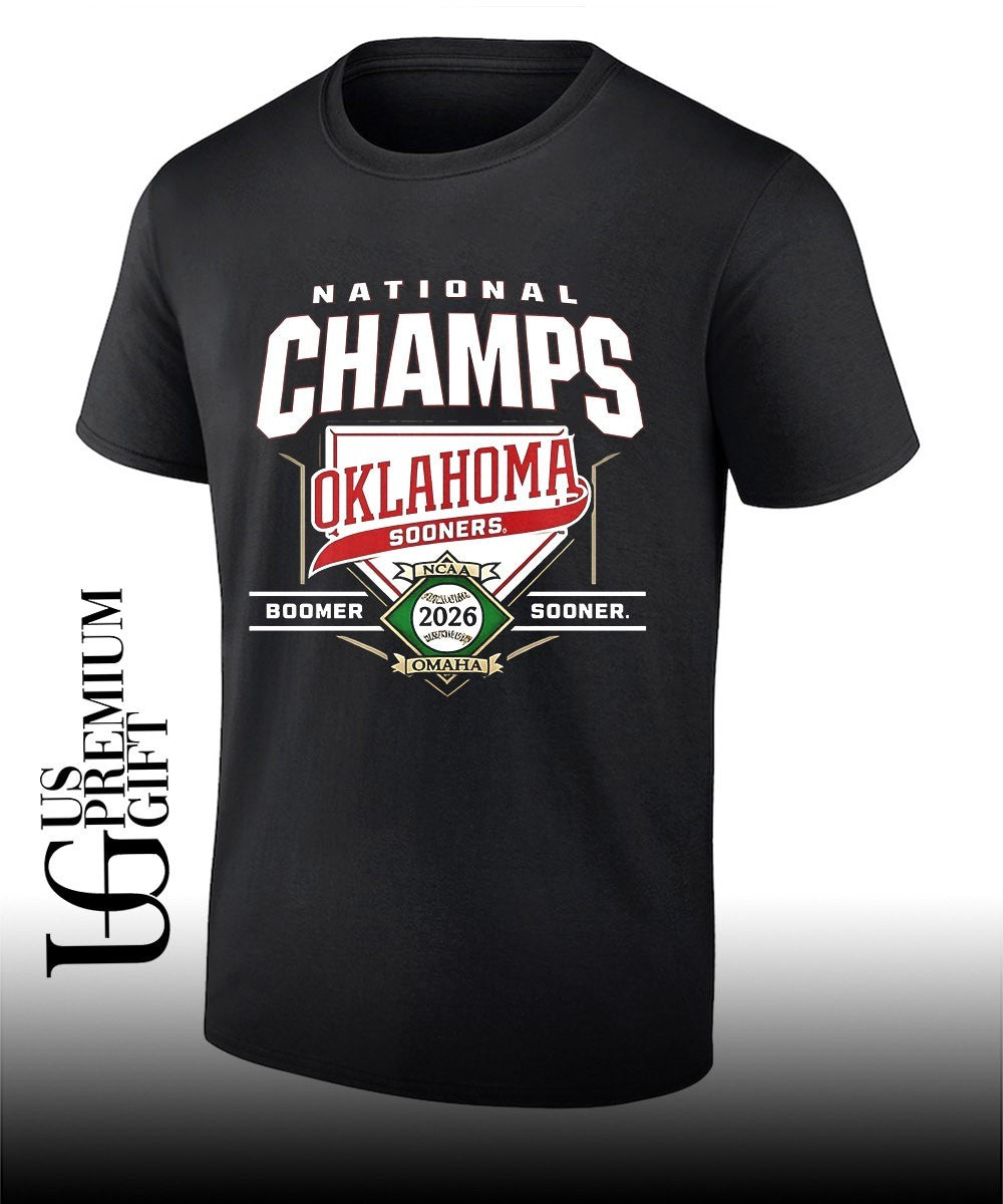 Oklahoma Sooners NCAA Baseball National Champs 2026 Omaha Boomer Sooner shirt Unisex T-shirt, Sweatshirt, Hoodie, Long Sleeve Tee - T-Shirt, Sweatshirt, Hoodie