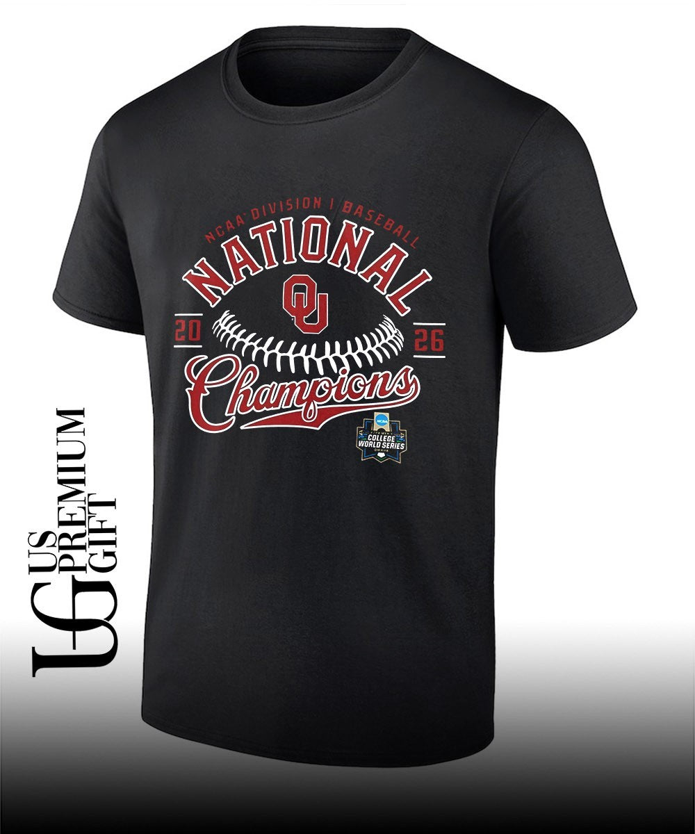 Oklahoma Sooners NCAA Division I Baseball National Champions 2026 College World Series shirt - T-Shirt, Sweatshirt, Hoodie