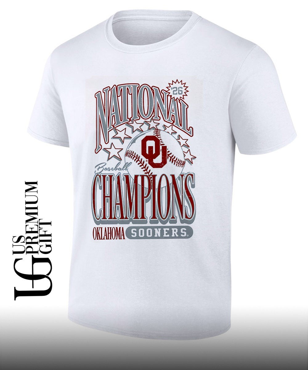 Oklahoma Sooners National Baseball Champions 26 shirt Unisex T-shirt, Sweatshirt, Hoodie, Long Sleeve Tee - T-Shirt, Sweatshirt, Hoodie