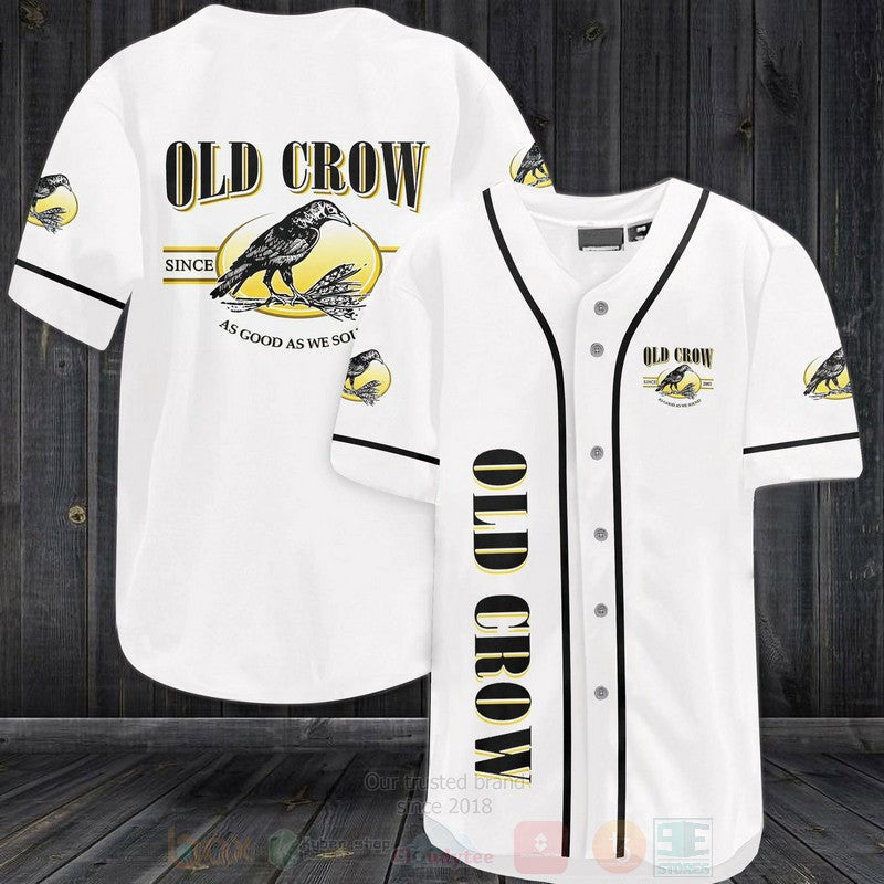 FASHION Old Crow Baseball Jerseys Botton Shirt Unisex T-shirt, Sweatshirt, Hoodie, Long Sleeve Tee - T-Shirt, Sweatshirt, Hoodie