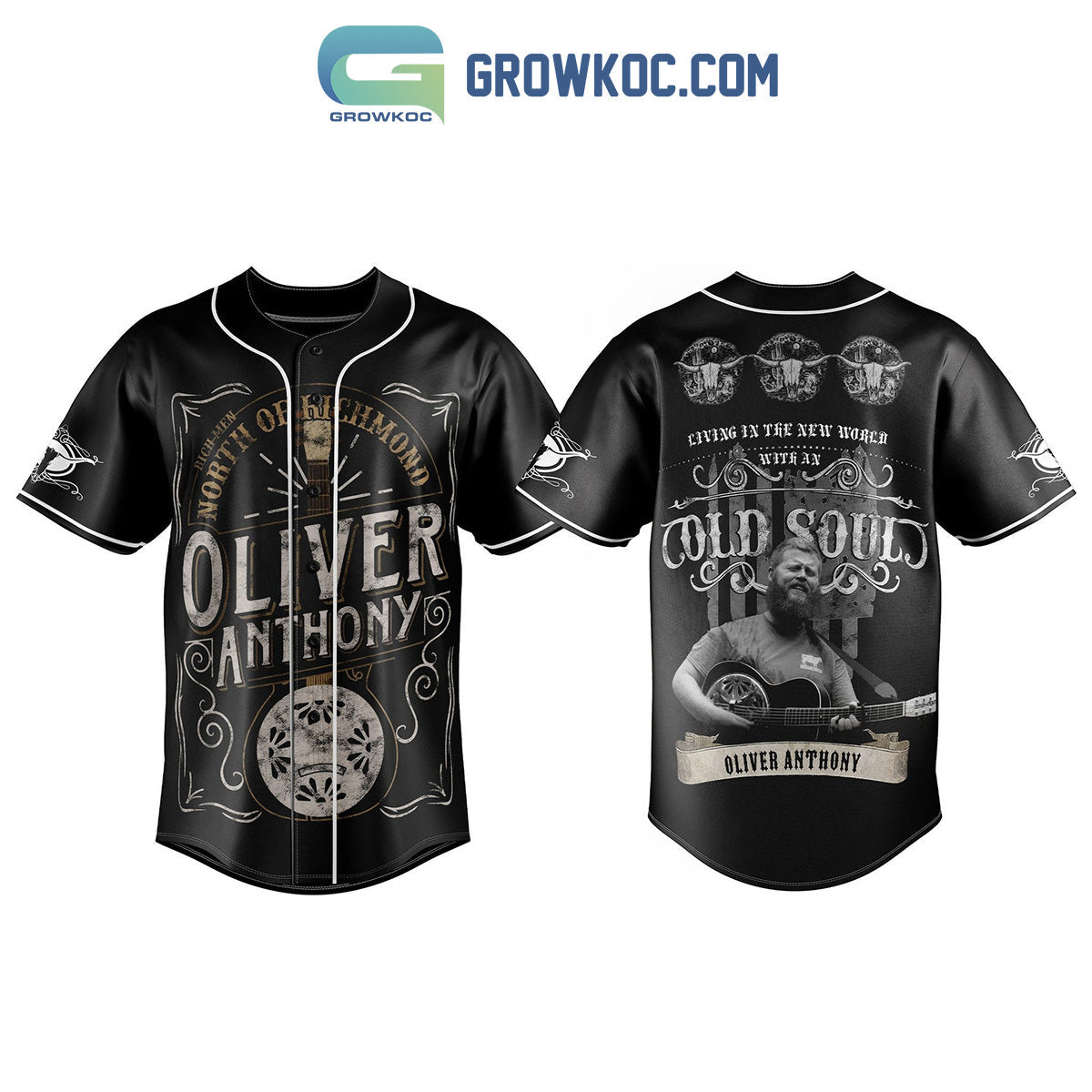 Oliver Anthony Living In The New World With An Old Soul Baseball Jersey Unisex T-shirt, Sweatshirt, Hoodie, Long Sleeve Tee - T-Shirt, Sweatshirt, Hoodie