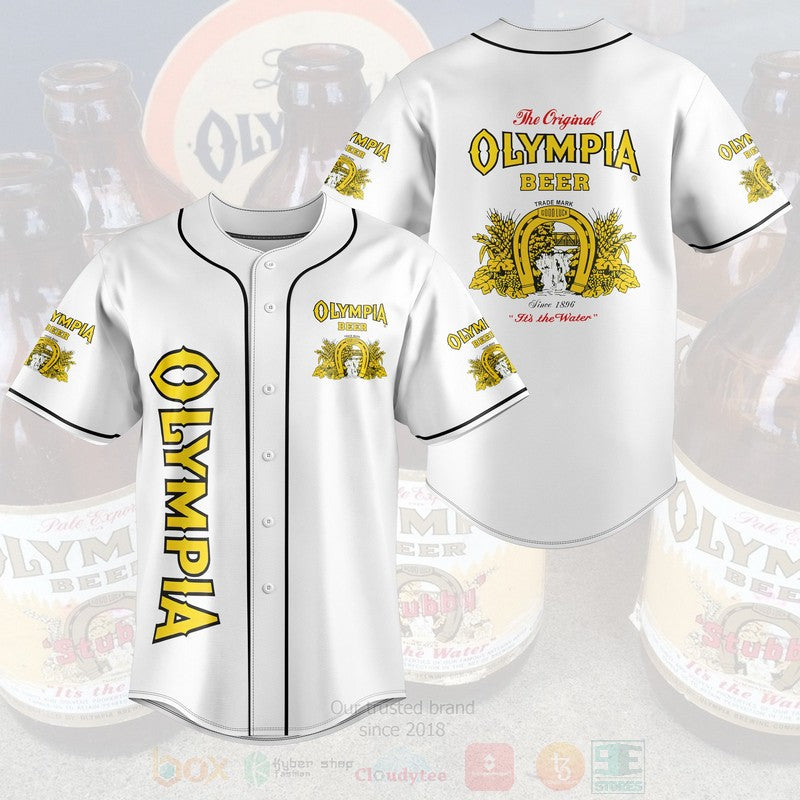 FASHION Olympia Brewing Company Baseball Jerseys Botton Shirt Unisex T-shirt, Sweatshirt, Hoodie, Long Sleeve Tee - T-Shirt, Sweatshirt, Hoodie