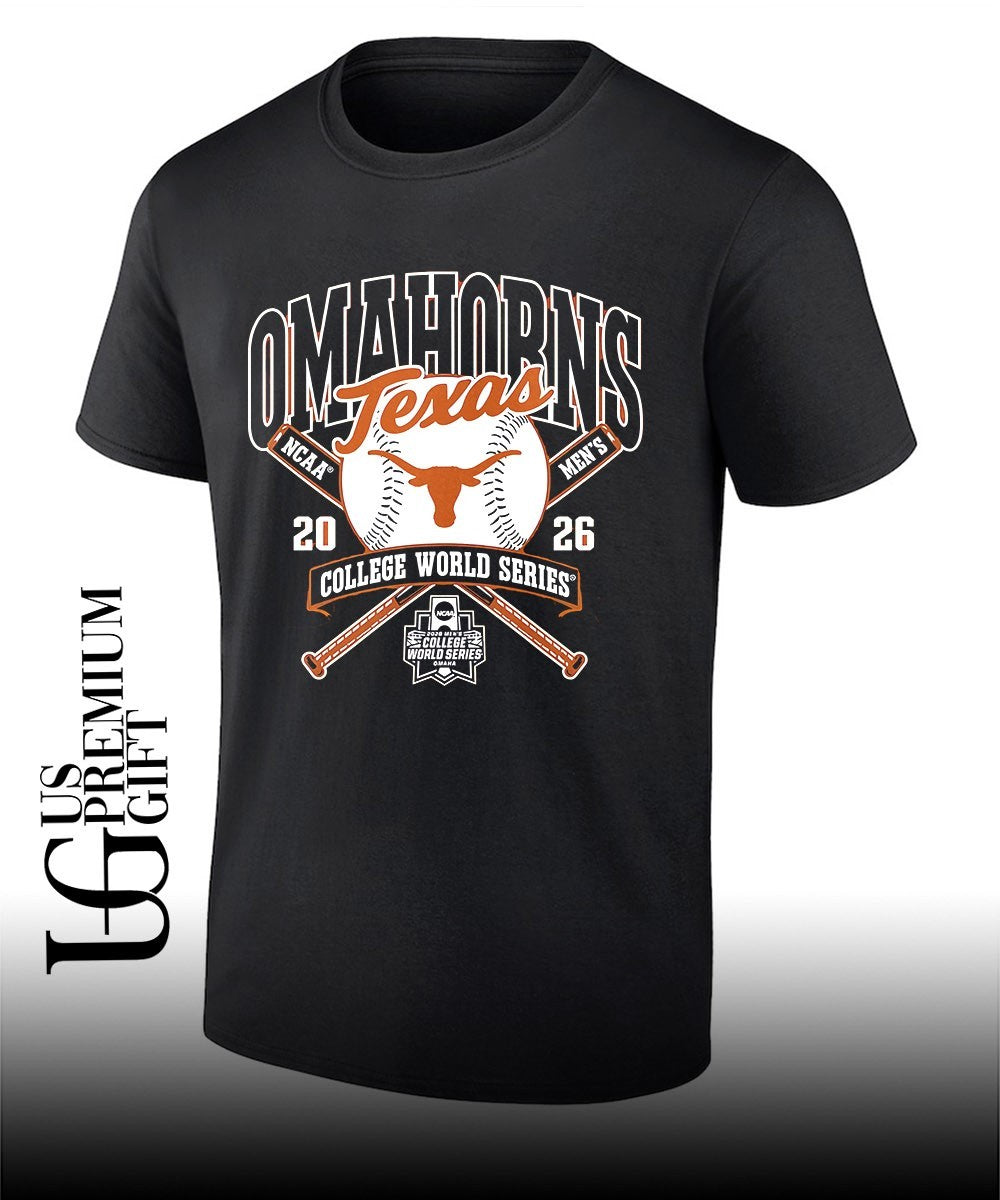 Omahorns Texas Longhorns 2026 Baseball NCAA Mens College World Series shirt Unisex T-shirt, Sweatshirt, Hoodie, Long Sleeve Tee - T-Shirt, Sweatshirt, Hoodie
