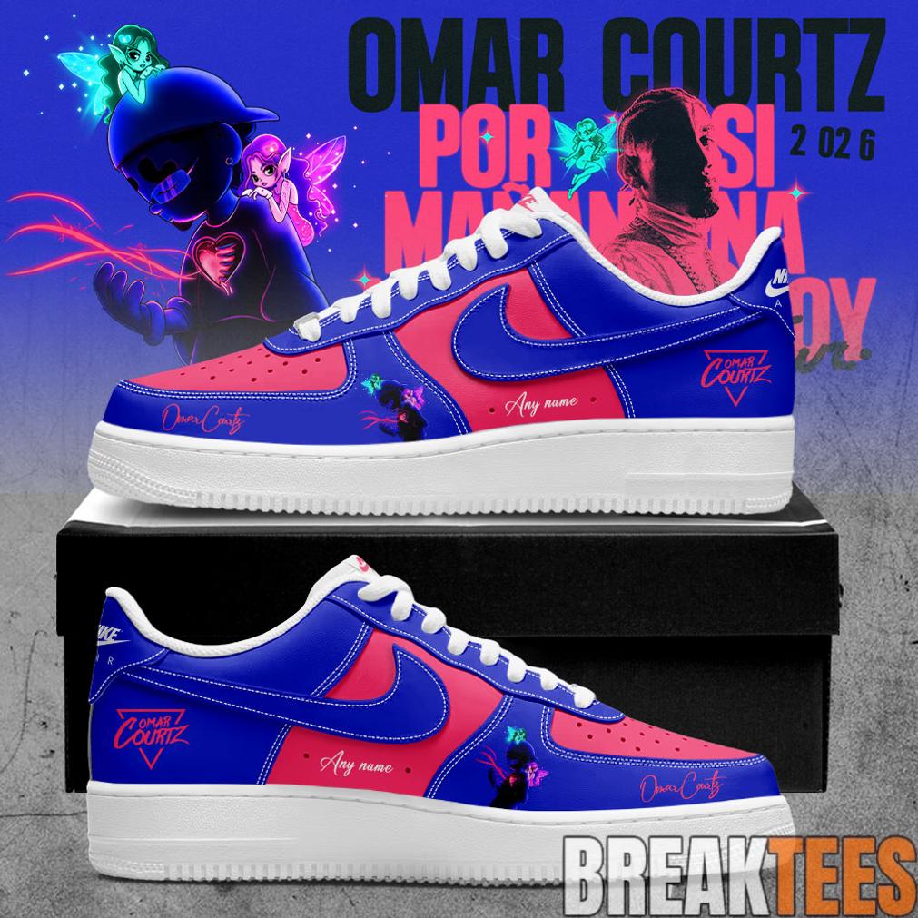 Omar Courtz Por Si Maana No Estoy Tour 2026 Signature Custom AF1 Shoes Unisex T-shirt, Sweatshirt, Hoodie, Long Sleeve Tee - T-Shirt, Sweatshirt, Hoodie