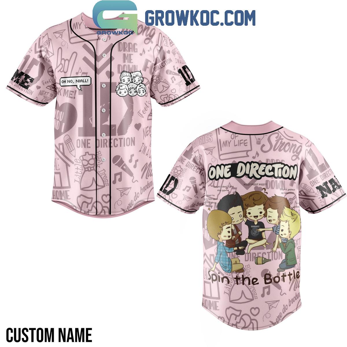 One Direction Spin The Bottle Personalized Baseball Jersey Unisex T-shirt, Sweatshirt, Hoodie, Long Sleeve Tee - T-Shirt, Sweatshirt, Hoodie