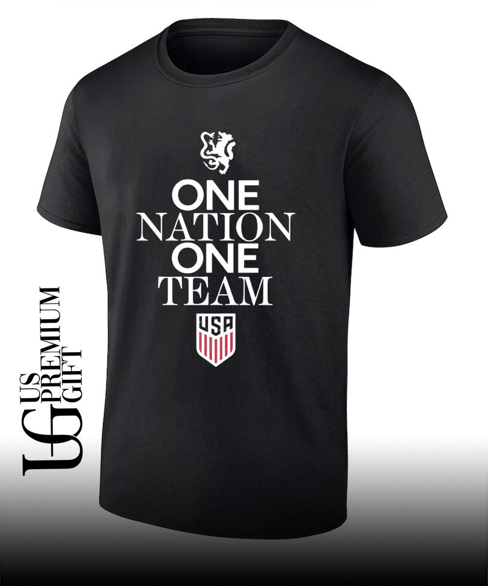 One Nation One Team USA Soccer shirt Unisex T-shirt, Sweatshirt, Hoodie, Long Sleeve Tee - T-Shirt, Sweatshirt, Hoodie