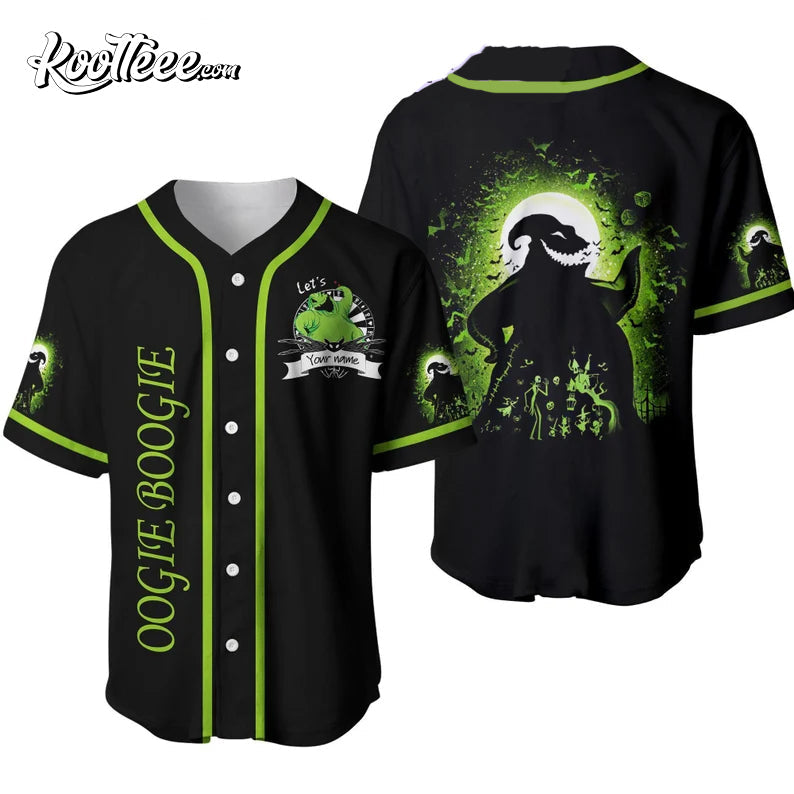 Oogie Boogie Baseball Jersey Unisex T-shirt, Sweatshirt, Hoodie, Long Sleeve Tee - T-Shirt, Sweatshirt, Hoodie