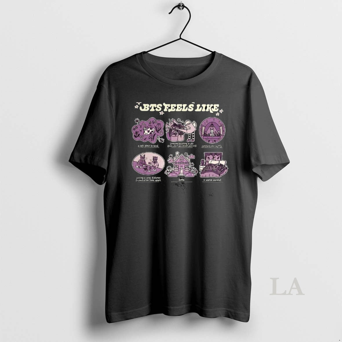 Original Bts Feels Like Soft Place Land Someone Believing You Comfort T-Shirts, Hoodie, Sweatshirt - T-Shirt, Sweatshirt, Hoodie