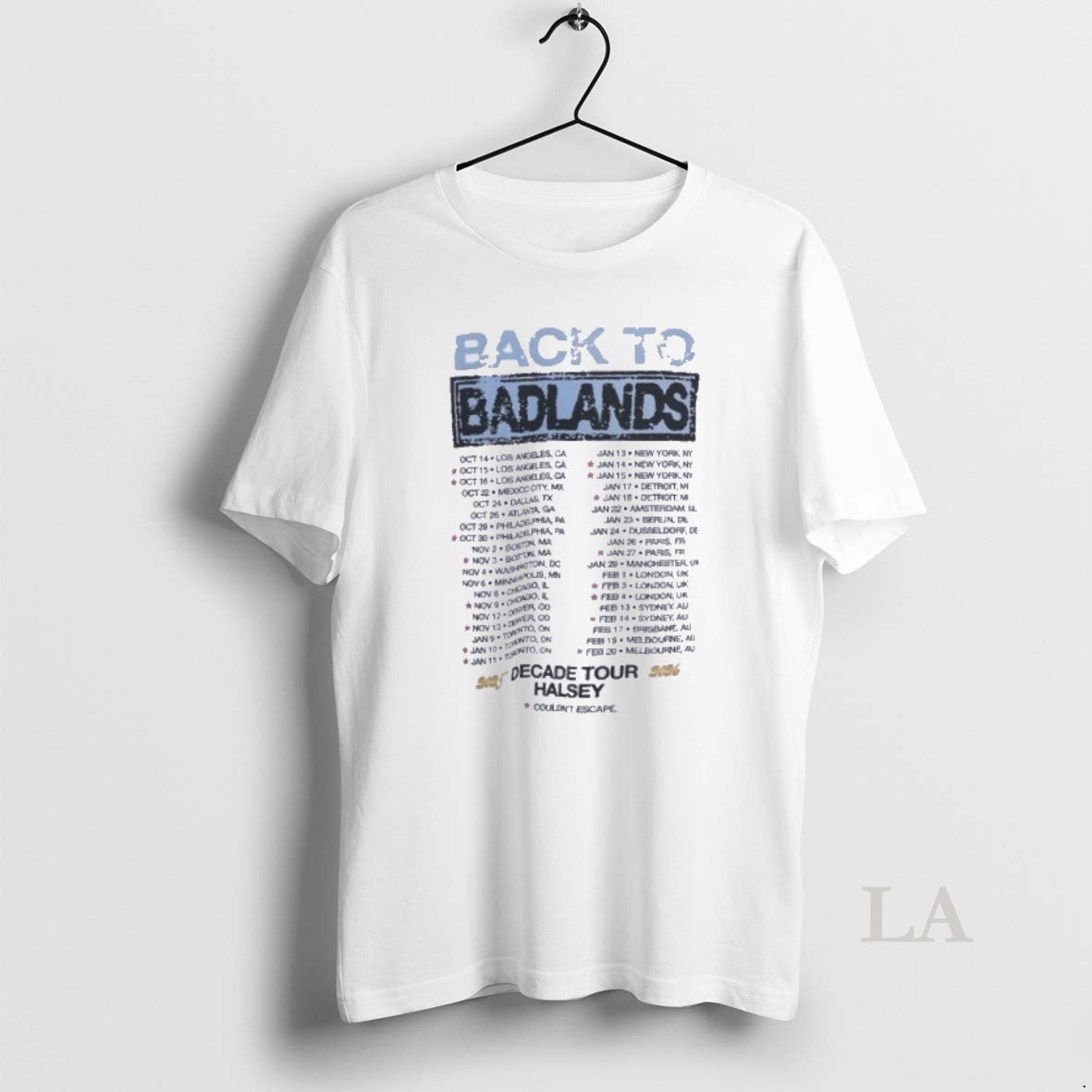 Original Back Badlands 2025 Decade Tour Schedule T-Shirts, Hoodie, Sweatshirt - T-Shirt, Sweatshirt, Hoodie