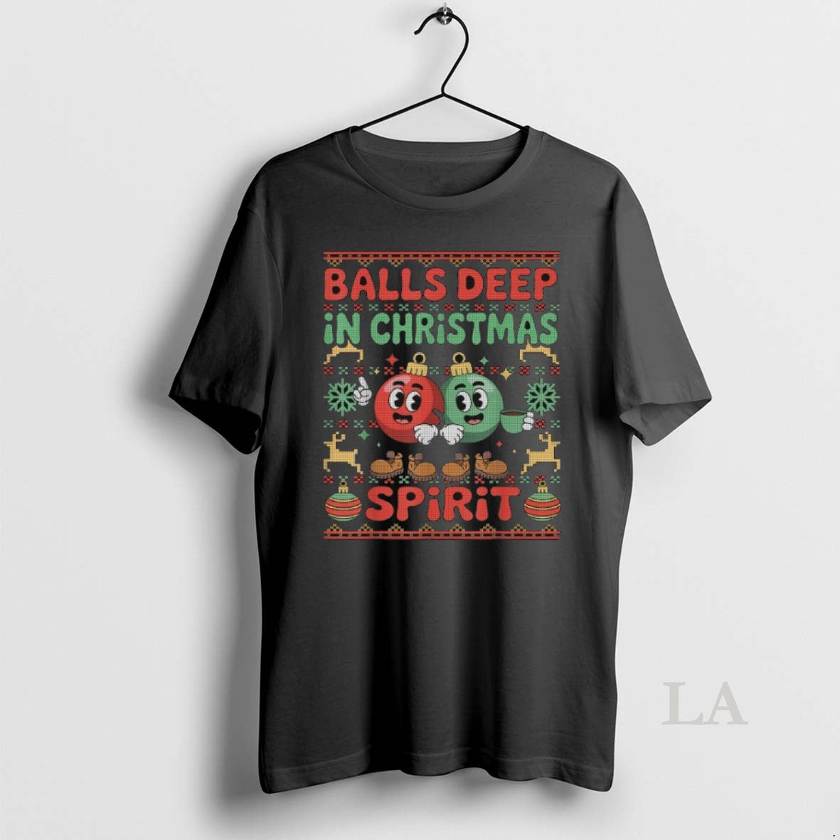 Original Balls Deep Spirit Xmas Ugly T-Shirts, Hoodie, Sweatshirt - T-Shirt, Sweatshirt, Hoodie