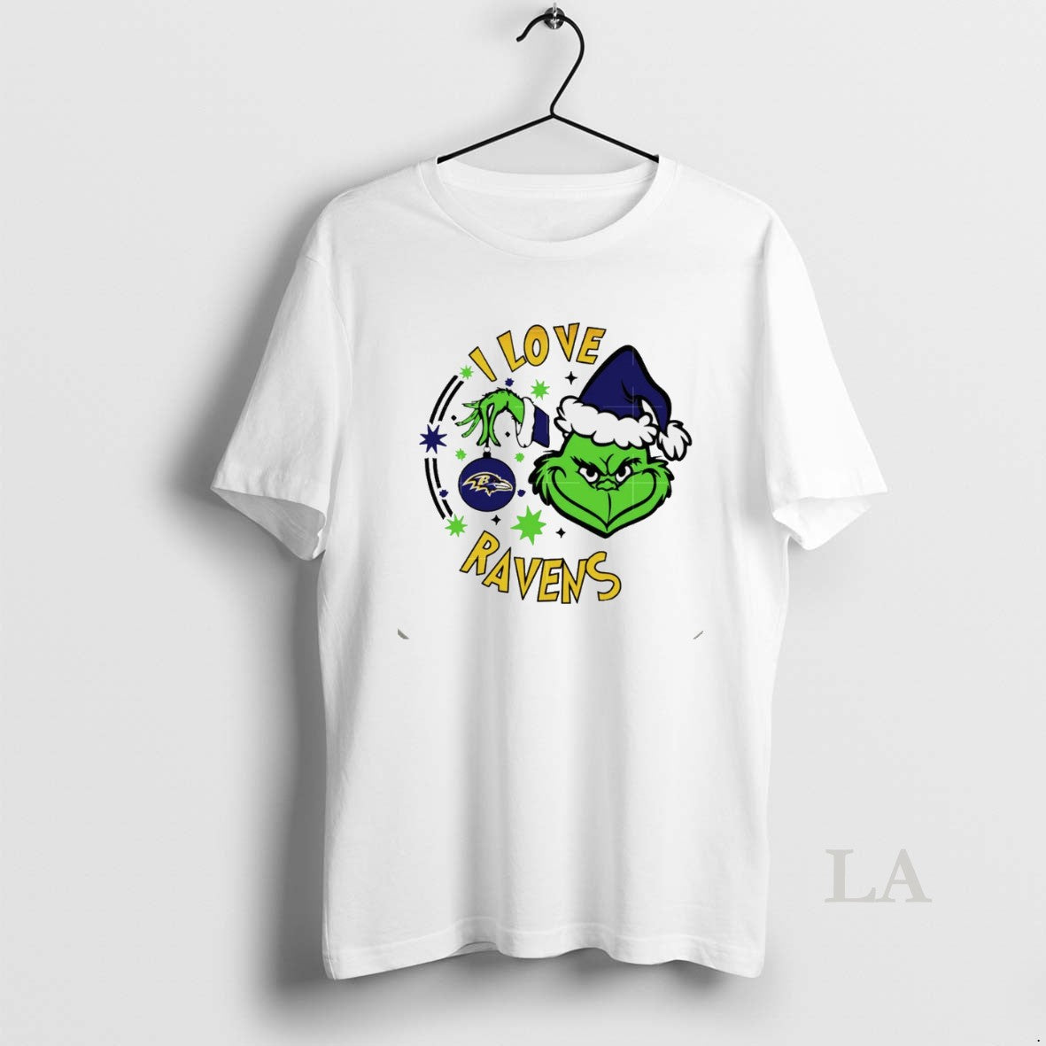 Original Baltimore Ravens X Santa Grinch I Love Ravens White T-Shirts, Hoodie, Sweatshirt - T-Shirt, Sweatshirt, Hoodie