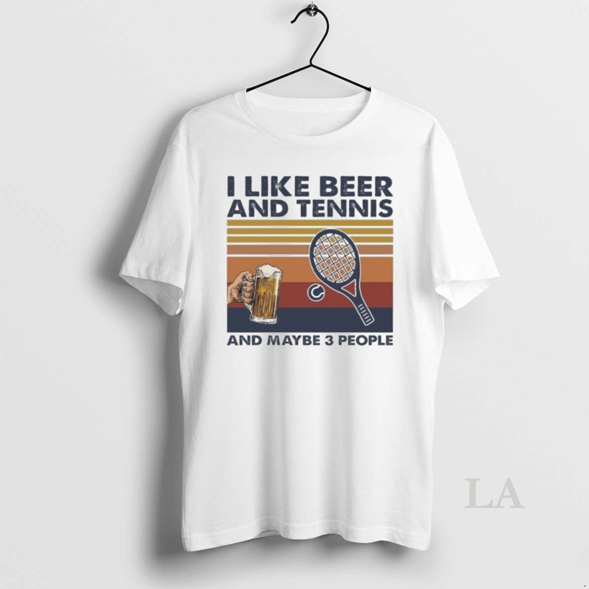 Original Beer Tennis I Like Maybe 3 People T-Shirts, Hoodie, Sweatshirt - T-Shirt, Sweatshirt, Hoodie