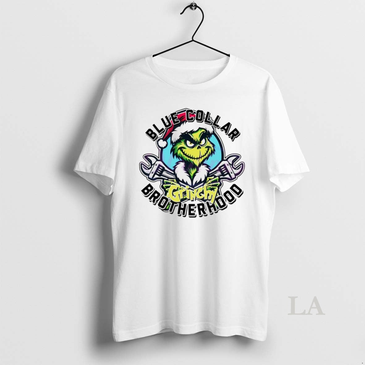 Original Blue Collar Grinchy Brotherhood Grinch White T-Shirts, Hoodie, Sweatshirt - T-Shirt, Sweatshirt, Hoodie